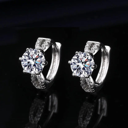Wholesale Sweet Sapphire Earrings Jewelry Oval Shape Zircon Gemstone Stud Earrings Accessories Women Wedding Engagement...