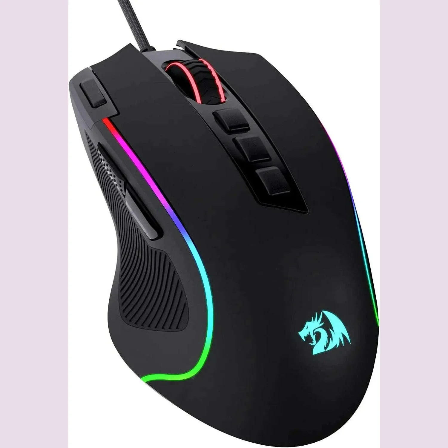 Redragon M612 Predator RGB Gaming Mouse 8000 DPI Wired Optical with 11 Programmable Buttons, White