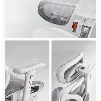 Ergonomic Office Chair Mesh Back Lumbar Support Adjustable Height Recliner Headrest Armrest Swivel Computer Gaming Desk Chair