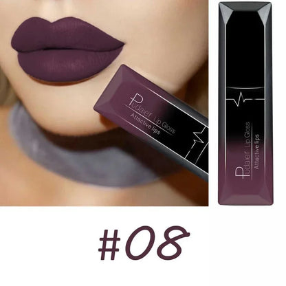 Velvet Matte Liquid Lipstick Waterproof 17 Long Lasting Colors Non Stick Cup Kissproof Smooth Soft Lip Makeup for Girls