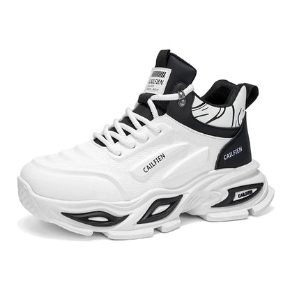 Mens Running Shoes New High Top All Season Street Trendy Wear-resistant Thick Sole Casual Sneakers Original Sports Shoes for Men