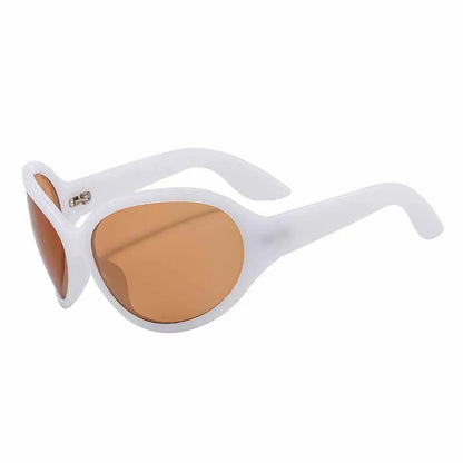 Fashion Luxury Brand Oversized Oval Y2K Punk Sunglasses Men Women Trend Hip Hop Personality Outdoors Driving Sunglasses UV400 - Kimlud