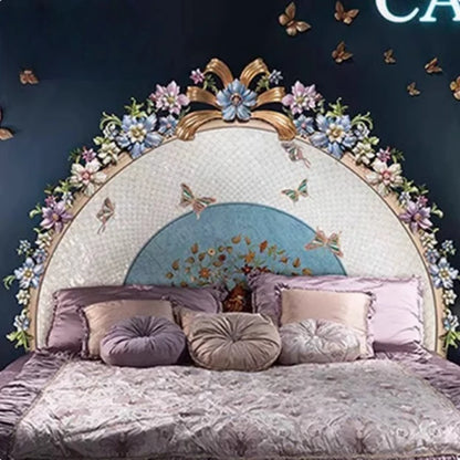 French Luxury Double Bed Romantic Aesthetics Comfortable Adult High Quality Bed Designer Queen Bedroom Beliche Hotel Furniture - Kimlud