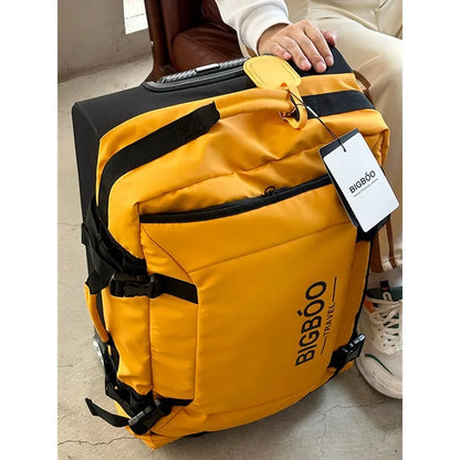 28inch Color-Block Ultra-Lightweight Large Capacity Luggage Trolley Bag 24inch Multi-Functional Oxford Cloth Bag 20inch Carry-On - Kimlud