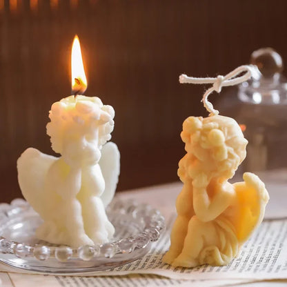 Cute Candles Cupid Angel Scented Candle Ins Small Art Decorative Aromatic Candles Home Fragrant Decoration Candle Posing Props