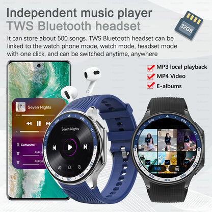 DT Watch X Smart Watch Men 466*466 AMOLED HD Screen 32gB Memory 3D Surround Vision Watch BT Call IP68 Waterproof Smartwatch Man