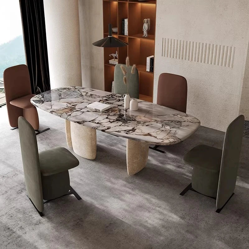 Kitchen Marble Dining Table Center Modern Nordic Designer Dining Table Reception Restaurant Mesas De Comedor Kitchen...