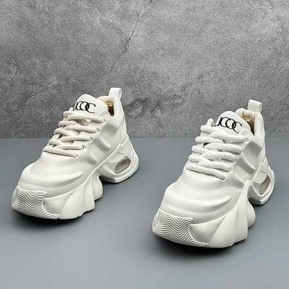 Fashionable Men's Shoes, 2025 Autumn Sports and Leisure Dad Shoes, Versatile Thick Soled High Rise Minimalist Board...