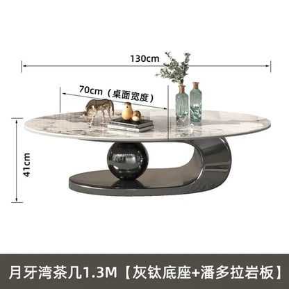 Nordic Living Room Coffee Tables Modern Design Decor Oval Coffee Tables Minimalist Mesa De Centro De Sala Home Furniture...