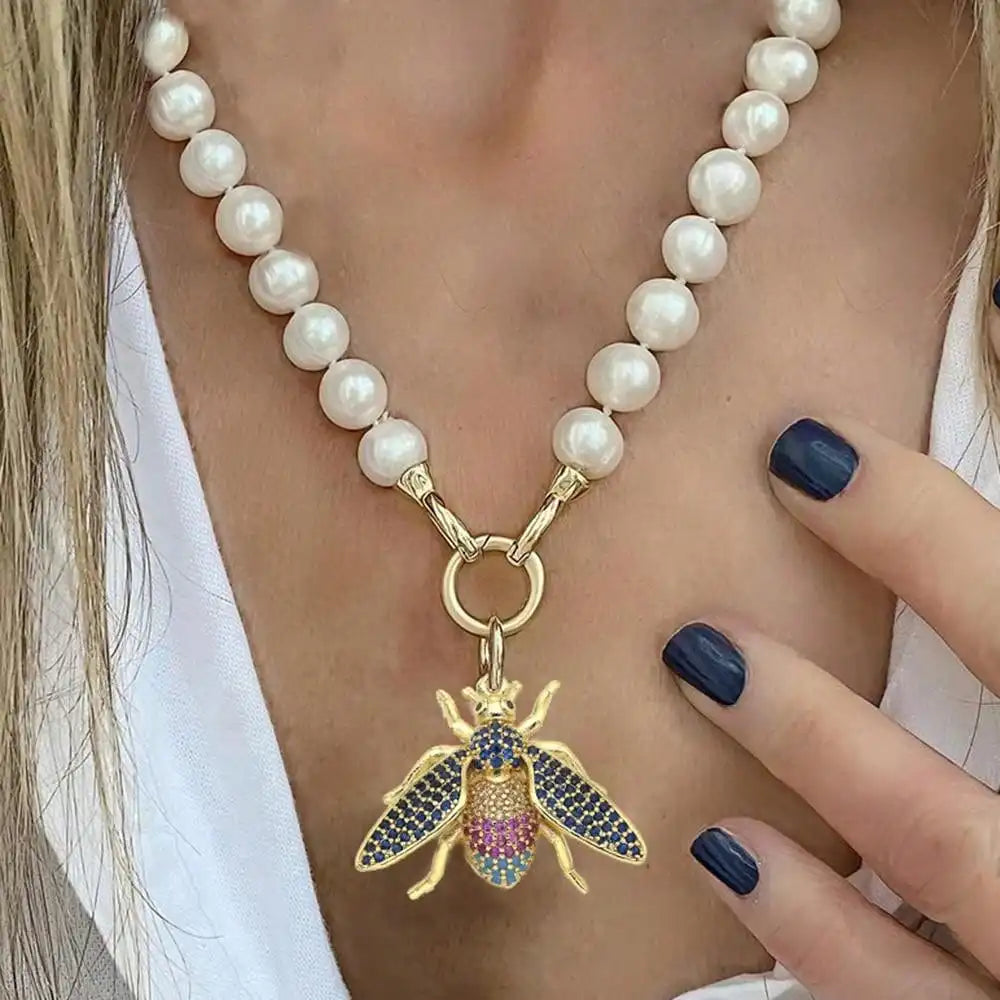 pearl Vintage horse coin Pendant Choker Clavicle Chain Necklace For Women Girl Punk Collares Aesthetic Jewelry Gifts |...
