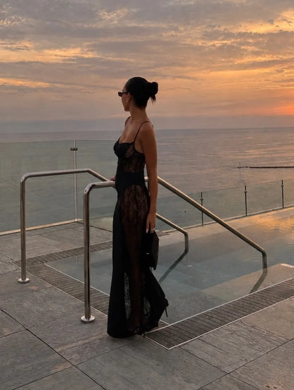 Black Corset Long Sleeve Evening Dress with Gloves Elegant Maxi Formal Gown for Women Luxury Occasion Wear Party Dress