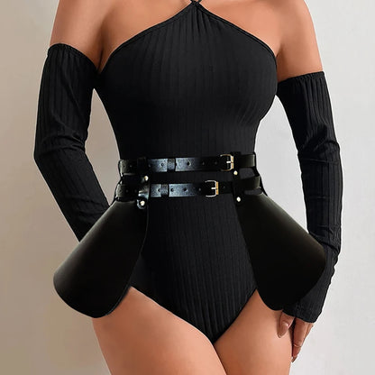 Women Fashion PU Leather Harness Belt Street Style Gothic Belts Adjustable Punk Casual Decoration Clothing Accessories |...