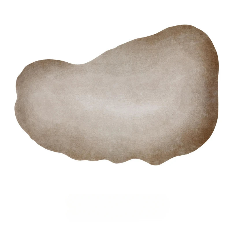 Wabi sabi Style Carpets for Living Room Luxury Bedroom Decor Gray Carpet Irregular Shape Plush Rug Fluffy Soft washable Mat