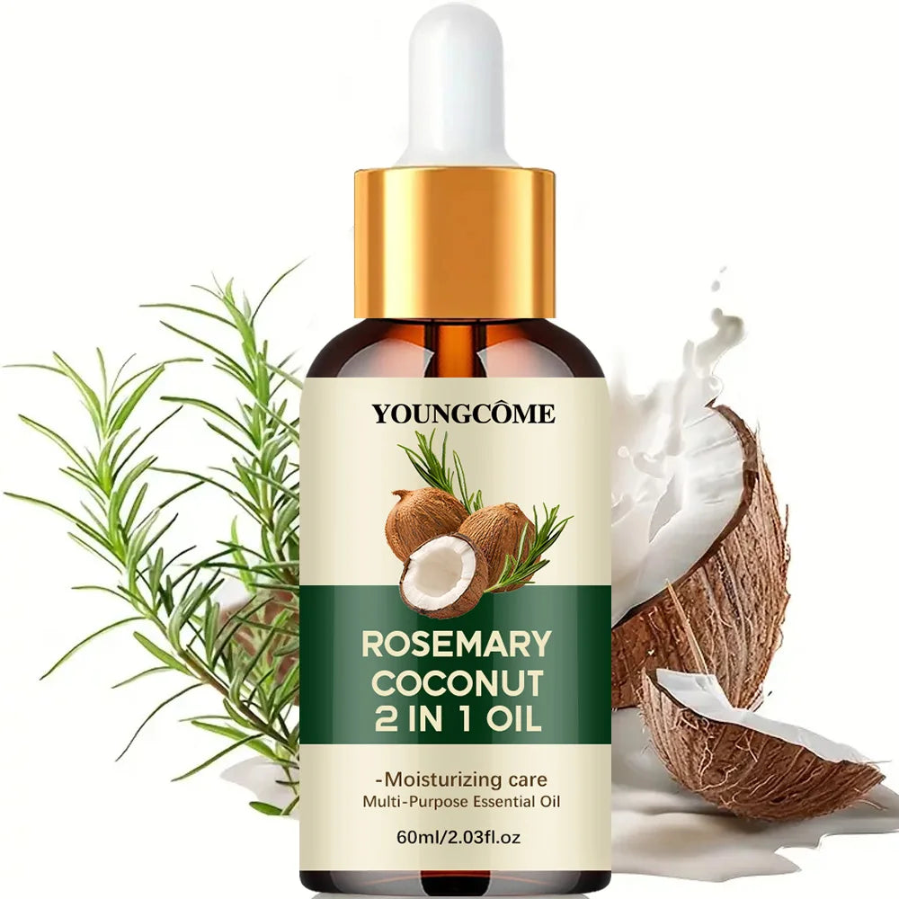 Rosemary Oil Hair Essential Coconut Oil Improve Hair Loss And Nourishes Strengthen Hair Roots Scalp Treatment Hair Care...