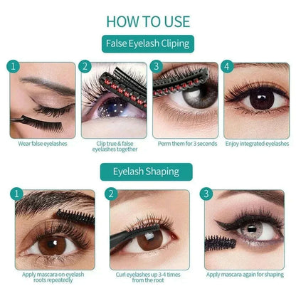 Electric Heated Eyelash Curler USB Rechargeable Eyelashes Quick Lasting Curling Comb&Clip Dual Use Makeup Eyelash Curler