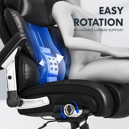 600lbs Big and Tall Office Chair for Heavy People, Heavy Duty Computer Desk Chair with Dynamic Lumbar Support 2D,...