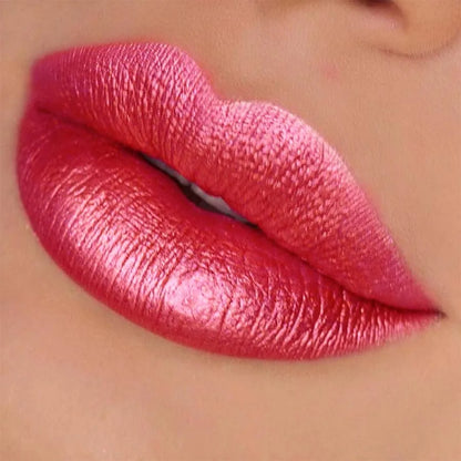 Red Metallic Lipstick Longlasting Glitter Lip Glaze  Waterproof Lips Makeup Moisturize Luminous liptint Shimmer Shiny Lipgloss