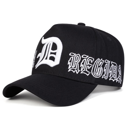 Unisex Gothic D Letter Embroidery Baseball Caps Spring Autumn Outdoor Adjustable Casual Hats Sunscreen Hat Sports Cap