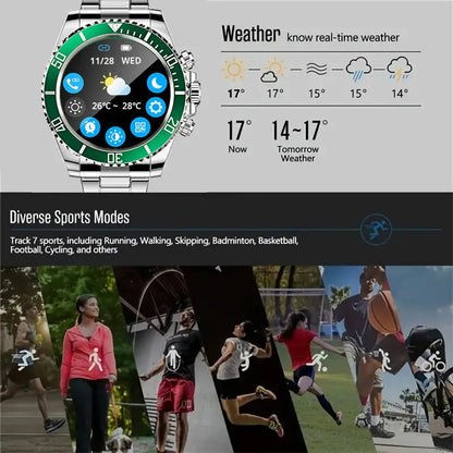 Aiweile AW12 New Style Luxury Smart Watch Dials Answer Call For Men Waterproof Sport Digital Business Watch For Gift