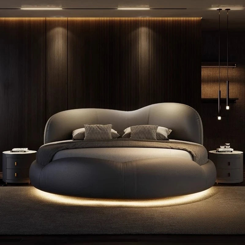 180x200cm Modern Nordic luxury king bed Base beds and frames double bed king size frames with head board furniture for home
﻿