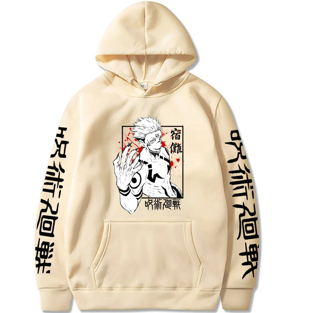 Ryomen Sukuna Hoodies Graphic Printing Sweatshirts for Fans Casual Long Sleeve Men/Women Clothing Sudaderas Hip Hop Hoody