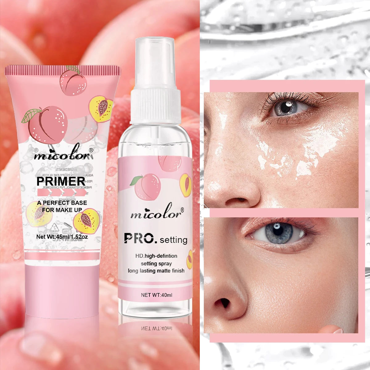 Transparent Jelly Primer Makeup Base Color Rendering Long Lasting Makeup Holding Pre Makeup Base Cream 45ml/1.52oz - Kimlud
