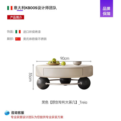 Wood Modern Coffee Table Decoration Designer Industrial Coffee Table Storage Aesthetic Mesa Auxiliar Lounge Suite Furniture - Kimlud