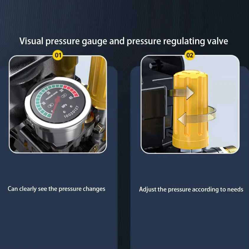 220V Pressure Car Washer 250Bar High Power Water Gun Car Washing Machine IPX5 Waterproof Multi-Piston Pump for Commercial Home - Kimlud