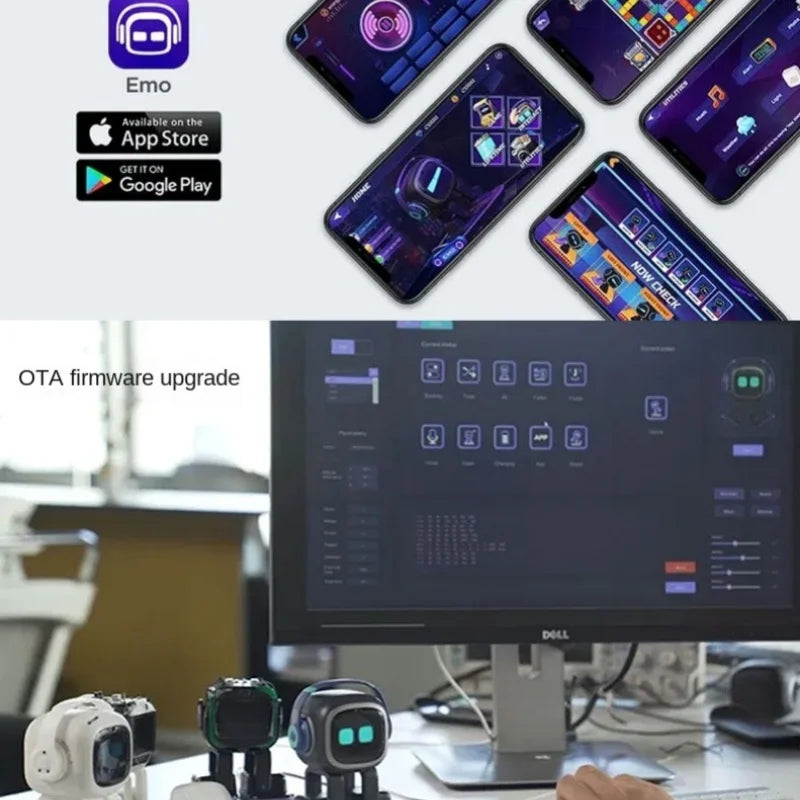 Smart EMO Robot Companion Ai Toy Cute Emopet Intelligent AI Voice Electronic Pet Mini Toys Robots Desktop Decoration Adult Gifts - Kimlud