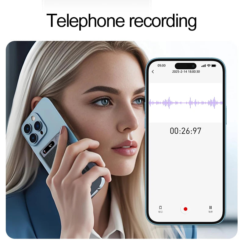 Smart AI Recording Device with WiFi Quick Charge Large Memory Noise Reduction Function Portable Voice Activated Dictaphone