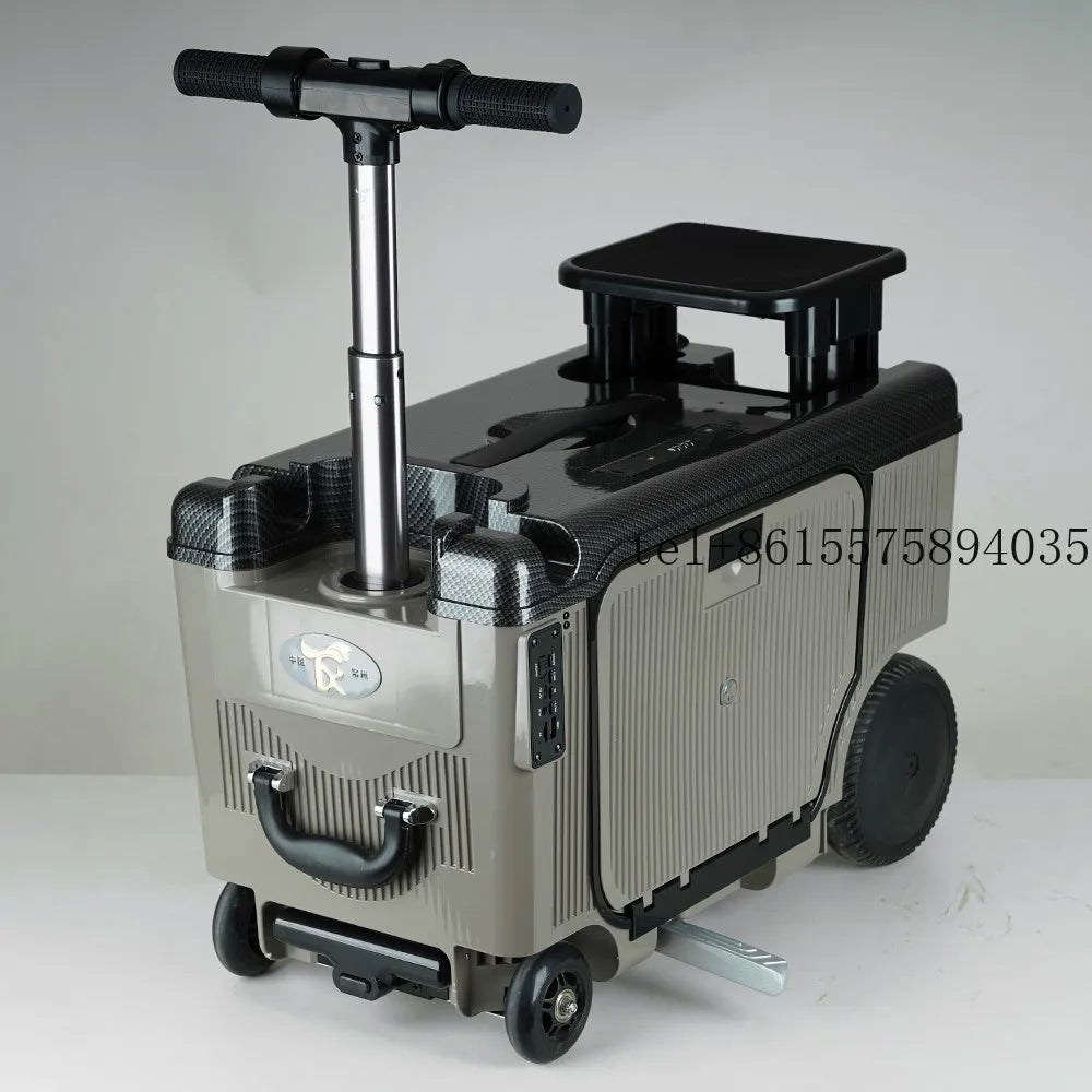 2026 4-Wheel Smart Ride-On Suitcase for Elderly/Kids - 8km/h, 150kg Load, Cabin-Friendly (3C Certified Battery) - Saudi Approved - Kimlud