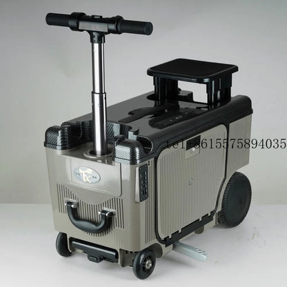 2026 4-Wheel Smart Ride-On Suitcase for Elderly/Kids - 8km/h, 150kg Load, Cabin-Friendly (3C Certified Battery) - Saudi Approved - Kimlud