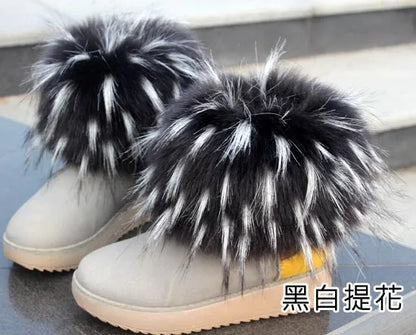 Luxury Faux Fur Fox Artificial Raccoon Shoes Cover Leg Warmers Ankle Boots Feet Cuffs Socks Cover Shoes Sleeve Elastic DIY - Kimlud