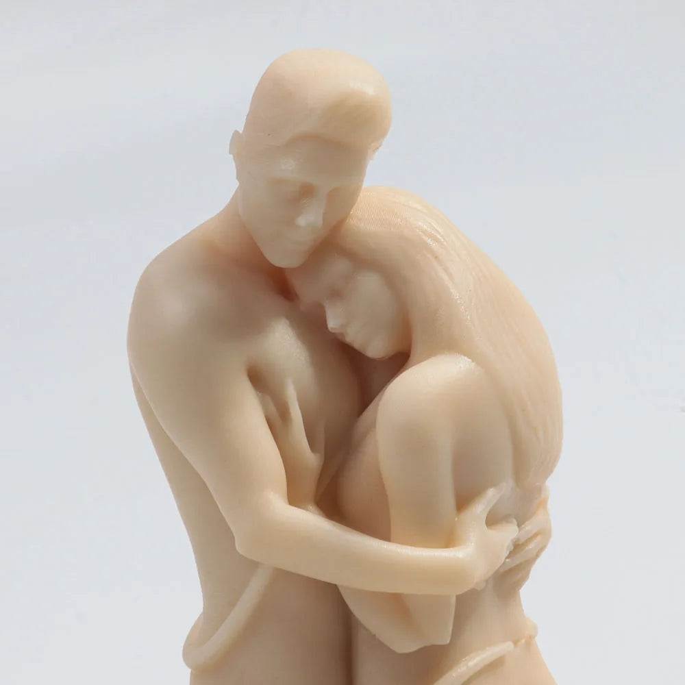 Embrace Lovers Portrait Candle Silicone Mold 3D Handmade Abstract Scented Candle Gypsum Resin Making Mould Craft Home Decor Gift