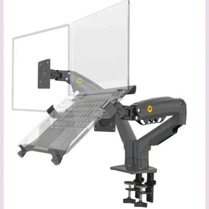 NB F160 10-17.3" laptop mount 360 rotate 10"-27" air press full motion gas strut lcd tv table screen STAND monitor desk support