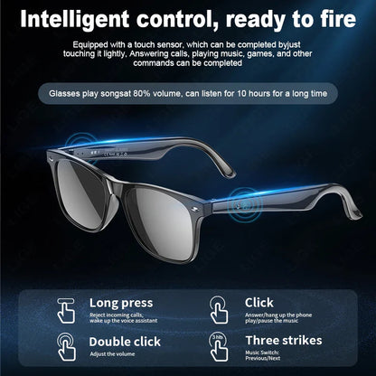 AI smart glasses AI intelligent voice video real-time translation Multiple lenses such as sunglasses,myopia,can be configured