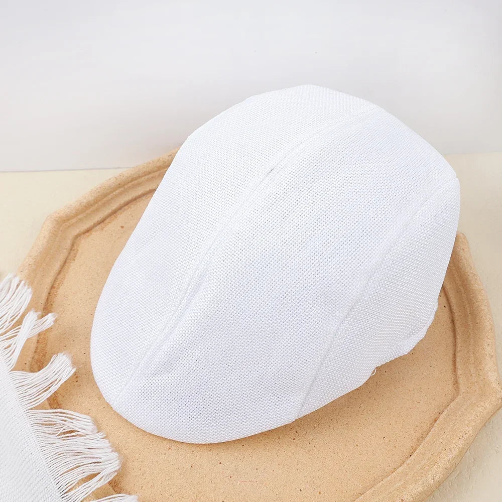 Men Spring and Summer Berets British Style Beret Hat Retro England Hats Male Fashion Hats Peaked Painter Caps for Dad |...