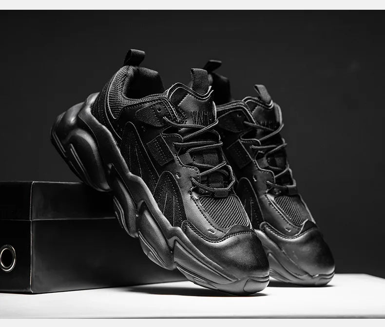 Luxury Men's Sneakers Designer Style High QualityLeather Casual Shoes Fashion Breathable Comfortable Tennis Sports Shoes for Men - Kimlud