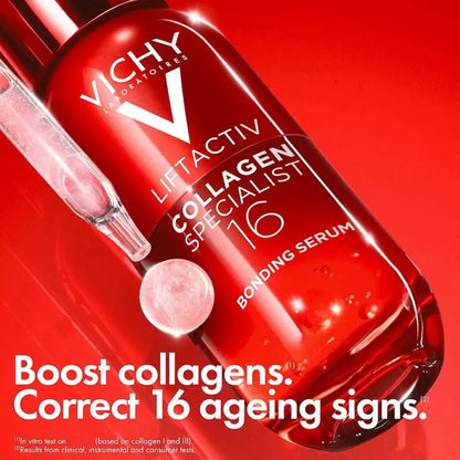 Vichy Liftactiv Collagen Specialist 16 Bonding Serum Moisturizes Firms Reduces Wrinkles Deeply Nourishes Delays Aging Skin Care