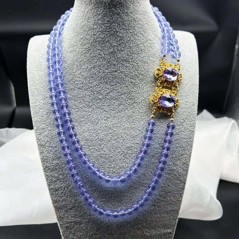 NISHIZAWA Purple Stud Earrings for Women Luxury Geometric Palace Style Banquet Jewelry Medieval Fashion Aretes De Mujer