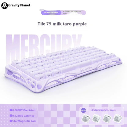 Gravastar 75k1pro Mechanical Keyboard Wireless Gaming Esports Professionali Keyboard Aluminum Customization Computer...