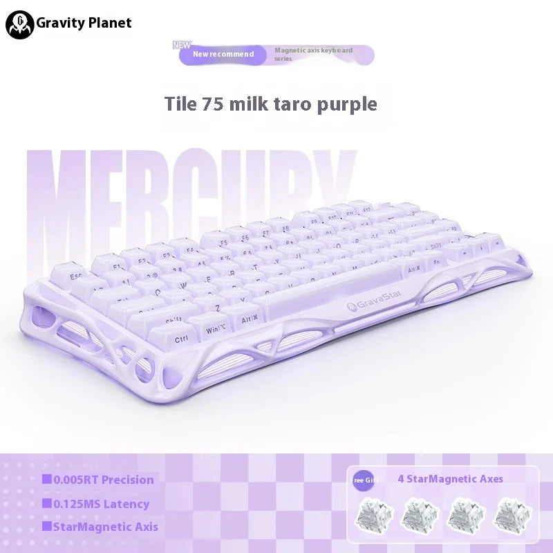 Gravastar 75k1pro Mechanical Keyboard Wireless Gaming Esports Professionali Keyboard Aluminum Customization Computer...