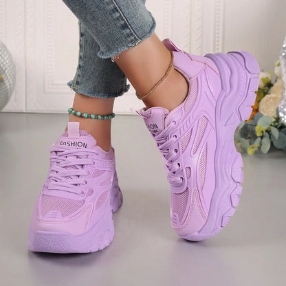 Women Sneakers 2024 New Fashion Chunky Sneakers Women Outdoor Tennis Platform Sports Shoes for Women Lightweight Designer Shoes - Kimlud