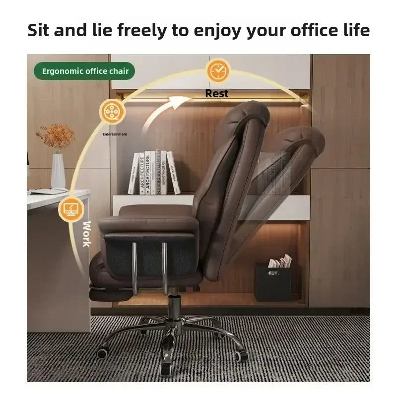 Boss Chair Home Office Computer Comfortable Sofa Study Room Can Lie Down and Rotate Gaming Chair Ergonomics Backrest Lift Chair