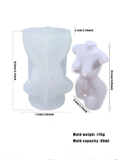 Sexy human silicone Mold DIY Aromatherapy candle Handmade soap silicone mold