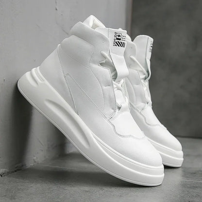 High Top Shoes Men's Fashion Casual Shoes Thick Soled Men's Shoes Autumn and Winter New 2026