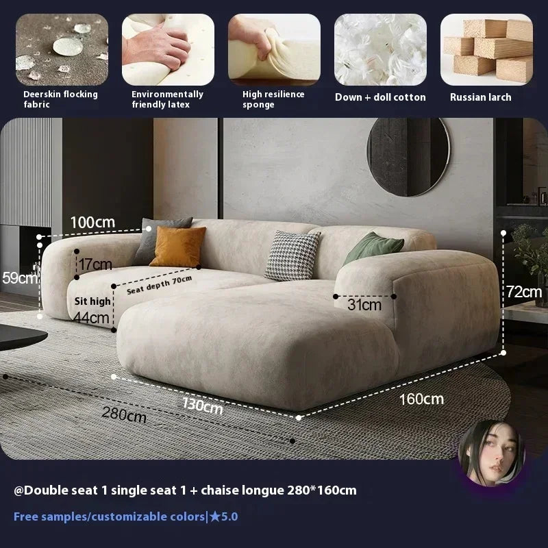 3 Seater Modern Living Room Sofa Bed Foam Xxl Couch Adultsl Designer Longue Sofa Armchair Sofa Sala De Estar Home...