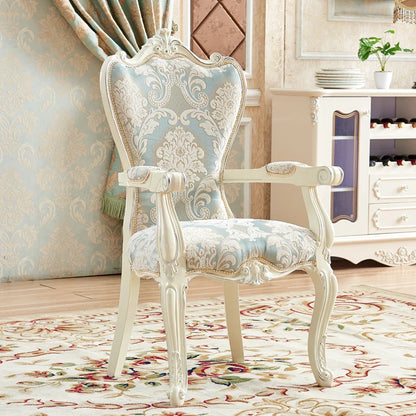 European Solid Wood Dining Chair Princess Lazy Throne Luxury Lounge Chair Fashion Butterfly Ergonomic Muebles Entrance Furniture - Kimlud