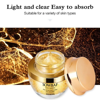 24K Golden Snail Collagen Cream Moisturizing and Skincare Essential Oil Control Facial Beauty Product Formulated for...