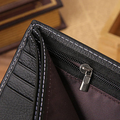 JINBAOLAI Retro Men Wallets Genuine Leather Card Horder Short Zipper Buckle Male Wallet Coin Pocket Photo Holder Men's Wallet
